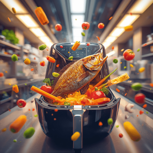 Airfryer cuire le poisson