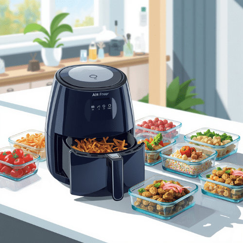 Recettes air fryer pour le meal prep : cuisiner une fois, manger bien toute la semaine