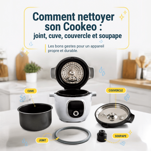Comment nettoyer son Cookeo : joint, cuve, couvercle et soupape