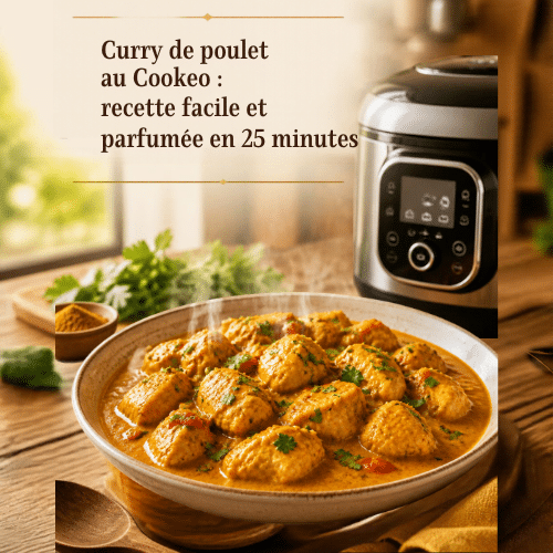 urry de poulet au Cookeo recette facile et parfumée en 25 minutes